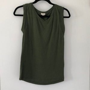 J Crew green tank top